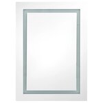 vidaXL Armoire de salle de bain à miroir LED 50x13x70 cm