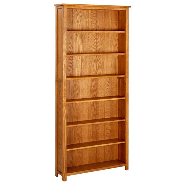vidaXL Bibliothèque à 7 niveaux 90x22 5x200 cm Bois de chêne massif
