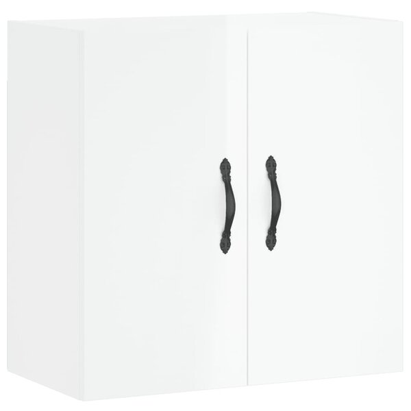 vidaXL Armoire murale Blanc brillant 60x31x60 cm Bois d'ingénierie