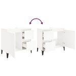 vidaXL Armoire de salle de bain blanc 65x33x60 cm bois d'ingénierie