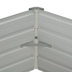 vidaXL Jardinière surélevée Marron 129x129x46 cm Acier galvanisé
