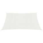 vidaXL Voile d'ombrage 160 g/m² Blanc 2x2 5 m PEHD