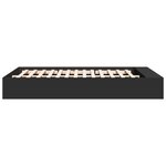 vidaXL Cadre de lit sans matelas noir 150x200 cm
