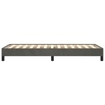 vidaXL Cadre de lit sans matelas gris foncé 90x200 cm velours