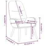 vidaXL Chaise de relaxation Bleu Tissu