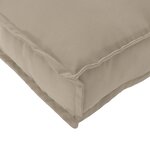 vidaXL Coussin de palette pour siège Taupe 120x80x12 cm en tissu Oxford