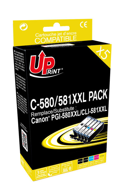 Pack UPrint compatible CANON PGI-580 / CLI-581 XXL