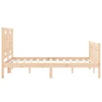 vidaXL Cadre de lit sans matelas 140x190 cm bois de pin massif