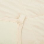 vidaXL Couverture lestée Crème clair 220x230 cm 11 kg Tissu