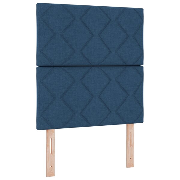 Tête de lit vidaXL Design blocs en diamant bleue 80 cm Tissu