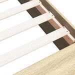 vidaXL Cadre de lit chêne sonoma 90x200 cm bois d'ingénierie
