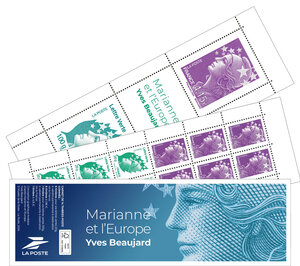 Carnet de timbres Marianne et l'Europe - Yves Beaujard - Salon d'Automne 2024
