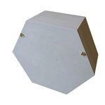 3 étagères hexagones en bois 30 x 26 5 x 10 cm