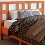 vidaXL Tête de lit cire marron 135 cm bois massif de pin