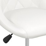 vidaXL Chaise de salle à manger Blanc Similicuir