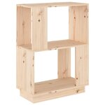 vidaXL Bibliothèque/Séparateur de pièce 51x25x70 cm Bois de pin solide