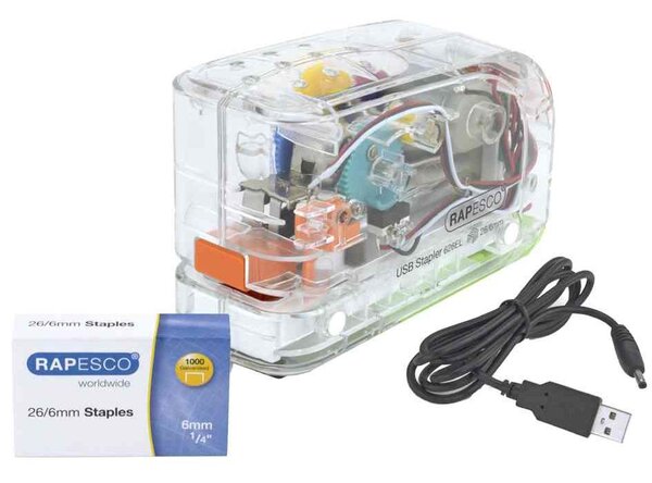 Agrafeuse électrique 626EL, transparent RAPESCO