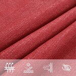 vidaXL Voile d'ombrage 160 g/m² Rouge 2x3 m PEHD