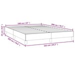 vidaXL Cadre de lit sans matelas gris clair 160x200 cm tissu