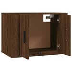 vidaXL Meuble TV mural Chêne marron 57x34 5x40 cm