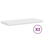 vidaXL Lit de jour avec gigogne et tiroirs taupe 80x200 cm tissu