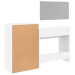 vidaXL Ensemble de coiffeuse 3 Pièces blanc bois d'ingénierie