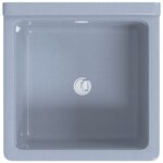 vidaXL Lavabo pour montage murale gris 40x40x24 cm résine