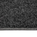 Tapis shaggy vidaXL avec fond en latex gris foncé 240x340 cm