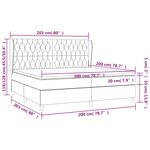 vidaXL Sommier à lattes de lit avec matelas Rose 200x200 cm Velours
