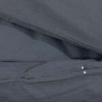 vidaXL Ensemble de housse de couette Anthracite 200x200 cm Microfibre