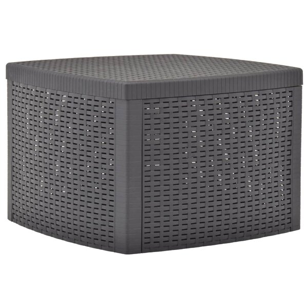 vidaXL Table d'appoint Mocha 54x54x36 5 cm Plastique