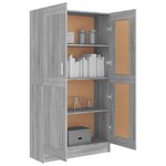 vidaXL Bibliothèque Sonoma gris 82 5x30 5x150 cm Bois d'ingénierie