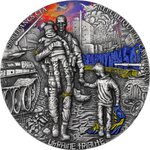 Pièce de monnaie en Argent 2000 Francs g 62.2 (2 oz) Millésime 2024 UKRAINE TRIBUTE