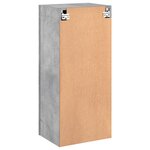 vidaXL Meuble TV mural gris béton 40 5x30x90 cm bois d'ingénierie