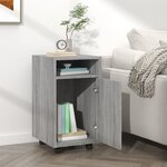 vidaXL Armoire appoint à roues Sonoma gris 33x38x60 cm