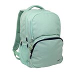 Sac à dos scolaire Milan Serie 1918 25L - 3 poches avant + 2 poches latérales - Poignées réglables et rembourrées - Taille 46 5x30x17cm - Couleur Vert