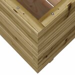 vidaXL Jardinière 90x60x72 5 cm bois de pin imprégné