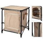 Redcliffs Table de camping avec placard beige 48x48x53 5 cm