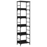 vidaXL Bibliothèque noir 50x33x188 5 cm bois d'ingénierie