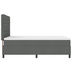 vidaXL Lit Gris Foncé avec Matelas 140x200 cm en Tissu