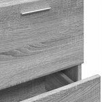 vidaXL Meuble d'évier sonoma gris 40x37x59 cm bois d'ingénierie