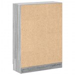 vidaXL Bibliothèque sonoma gris 82 5x30 5x115 cm bois d'ingénierie
