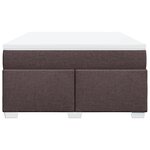 vidaXL Sommier à lattes de lit avec matelas Marron foncé 160x200 cm