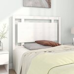 vidaXL Tête de lit Blanc 105 5x4x100 cm Bois massif de pin