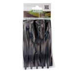 Nature Piquets d'ancrage de jardin 10 Pièces noir petit