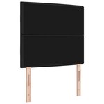 vidaXL Tête de Lit Design Lines Noire 100 cm Tissu