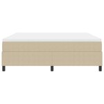 vidaXL Lit à Ressorts avec Matelas Vert Clair Gris Super King Tissu Cotelé