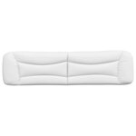 vidaXL Coussin de tête de lit blanc 200 cm similicuir