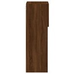 vidaXL Meubles TV avec lumières LED 2 Pièces chêne marron 30 5x30x90 cm