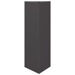 vidaXL Jardinières 2 Pièces noir triangulaire 30x26x75 cm acier